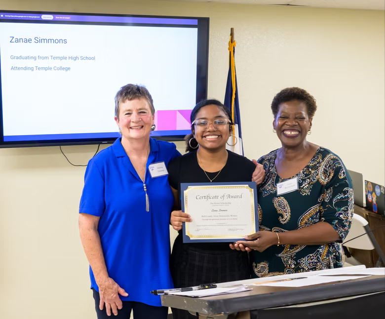Bell County Texas Democratic Women Scholarships